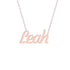Gold Name Necklace - Leah