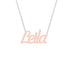 Gold Name Necklace - Leila