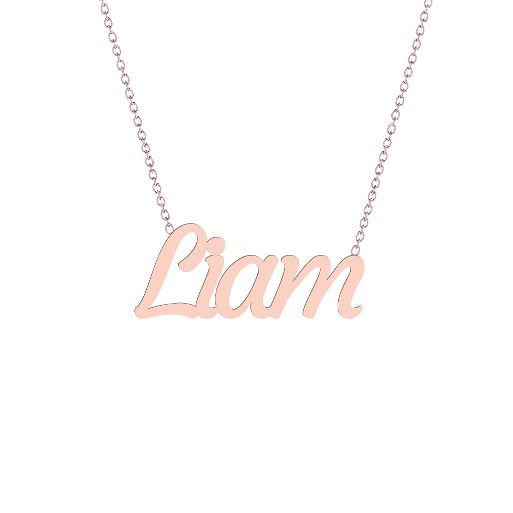 Gold Name Necklace - Liam