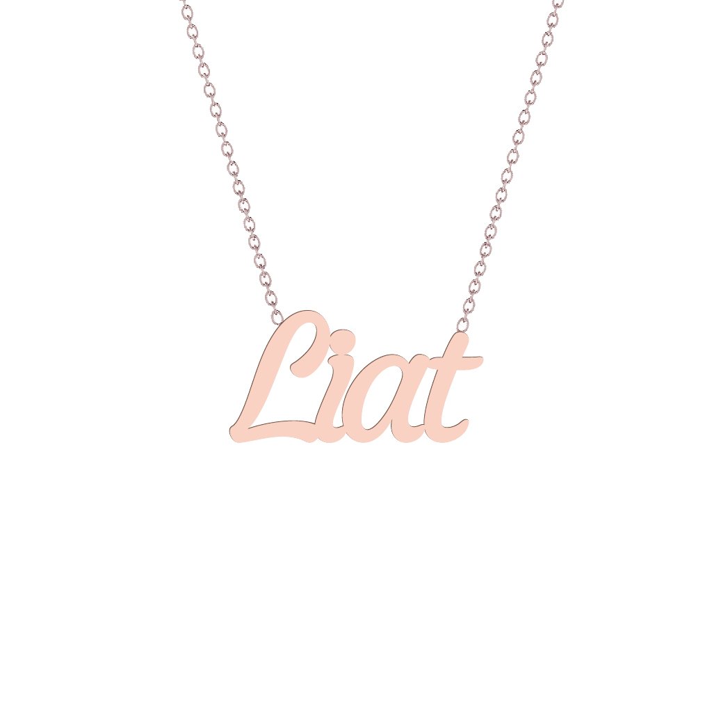Gold Name Necklace - Liat