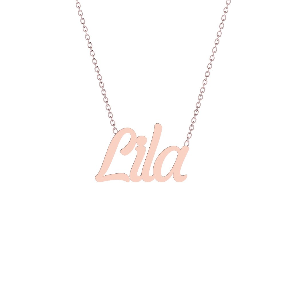 Gold Name Necklace - Lila