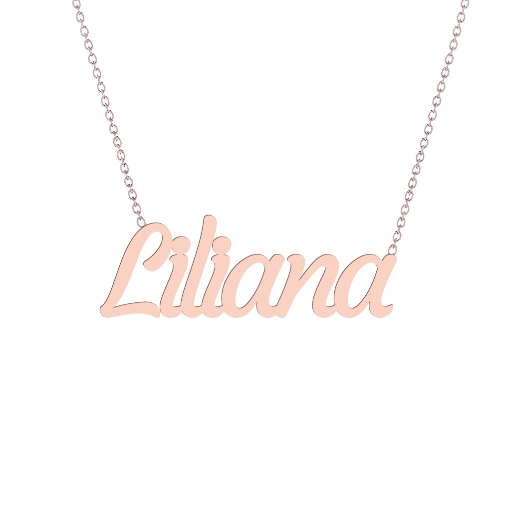 Gold Name Necklace - Liliana