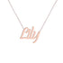 Gold Name Necklace - Lily