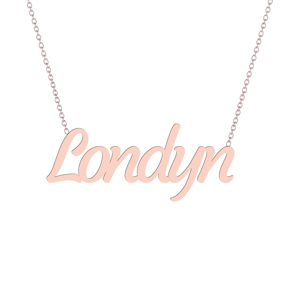 Gold Name Necklace - Londyn