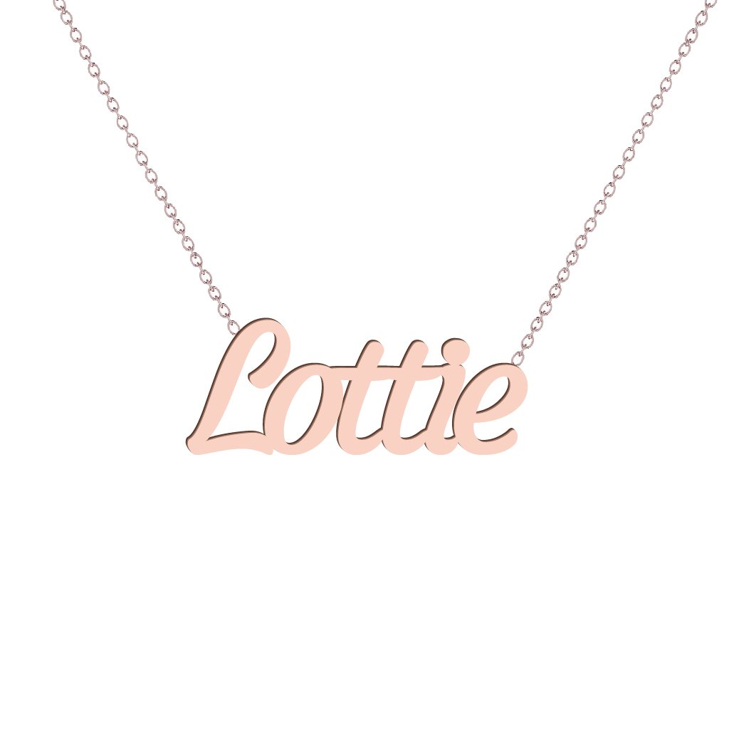 Gold Name Necklace - Lottie