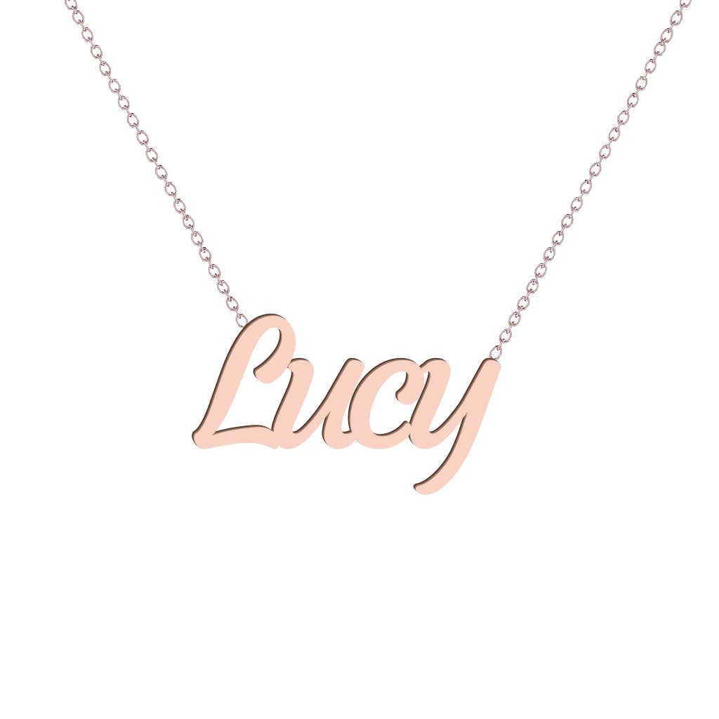 Gold Name Necklace - Lucy
