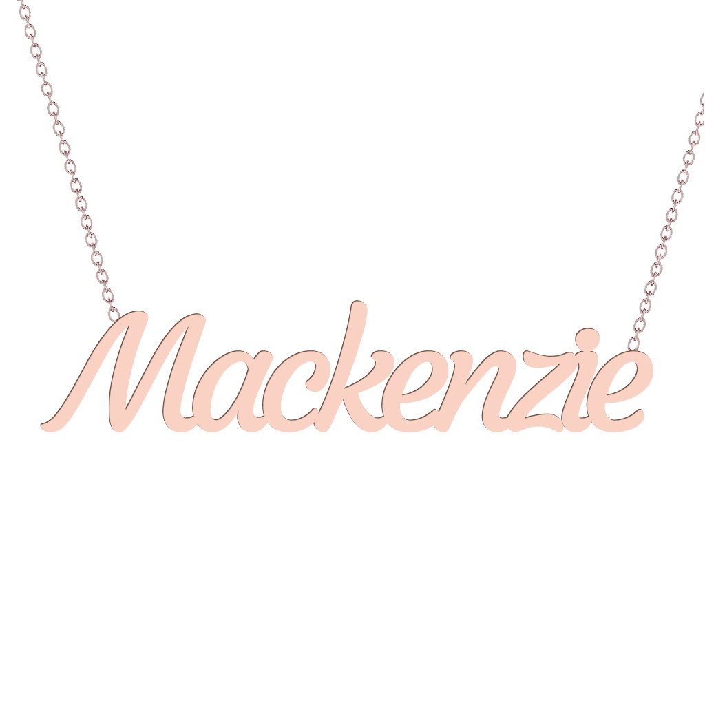 Gold Name Necklace - Mackenzie