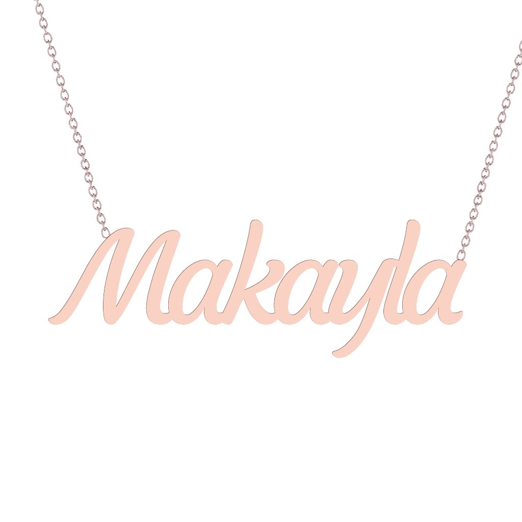 Gold Name Necklace - Makayla