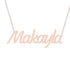 Gold Name Necklace - Makayla