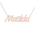 Gold Name Necklace - Matilda