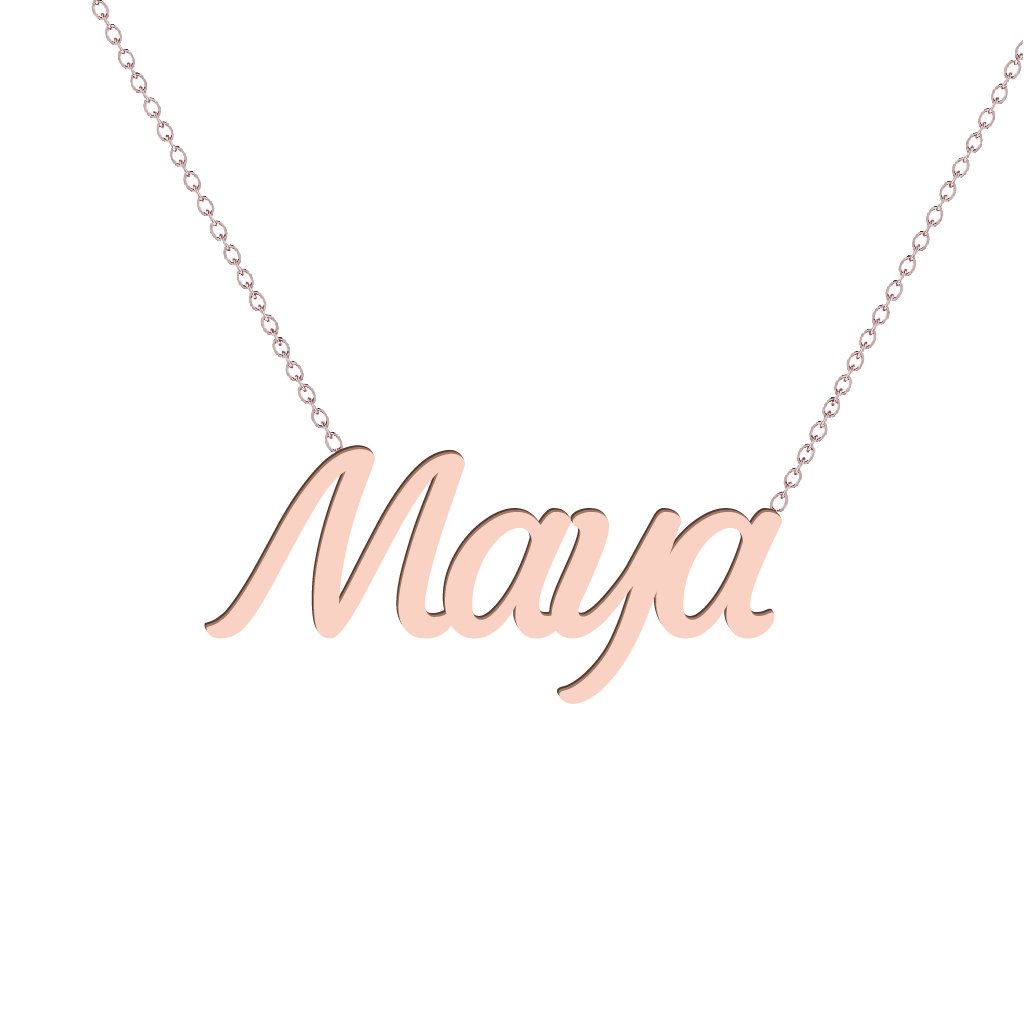 Gold Name Necklace - Maya