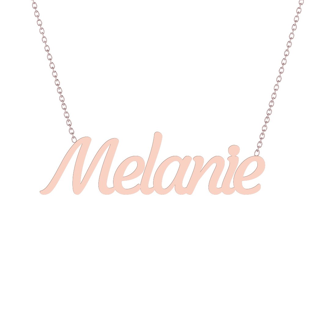 Gold Name Necklace - Melanie