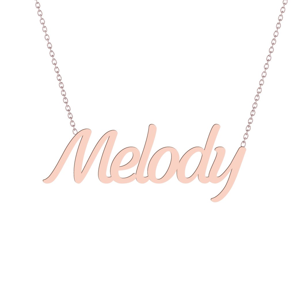 Gold Name Necklace - Melody