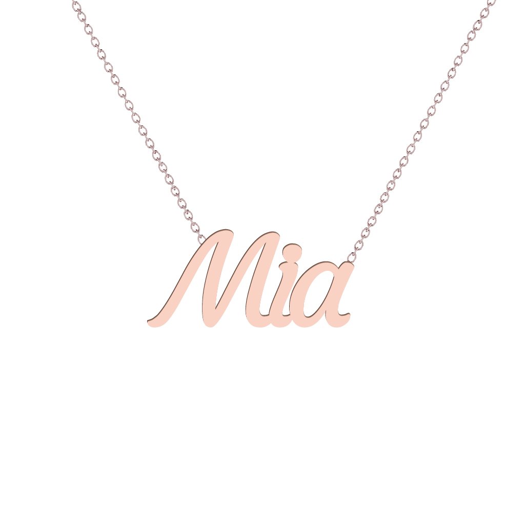Gold Name Necklace - Mia