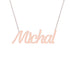 Gold Name Necklace - Michal