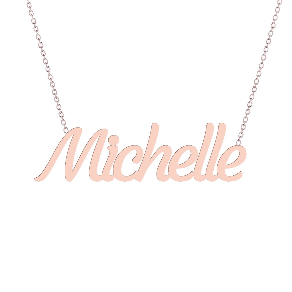Gold Name Necklace - Michelle