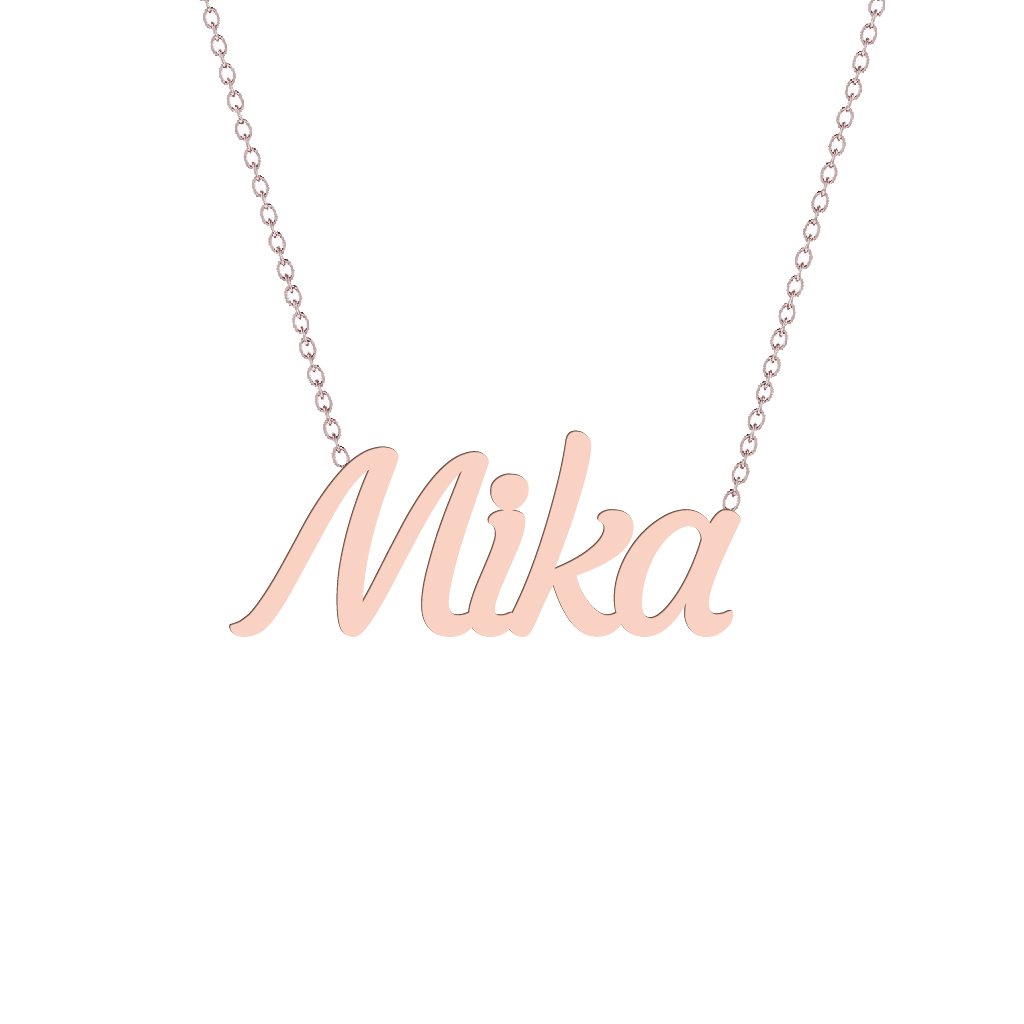 Gold Name Necklace - Mika