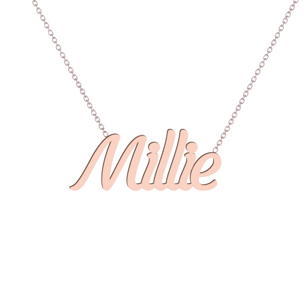 Gold Name Necklace - Millie