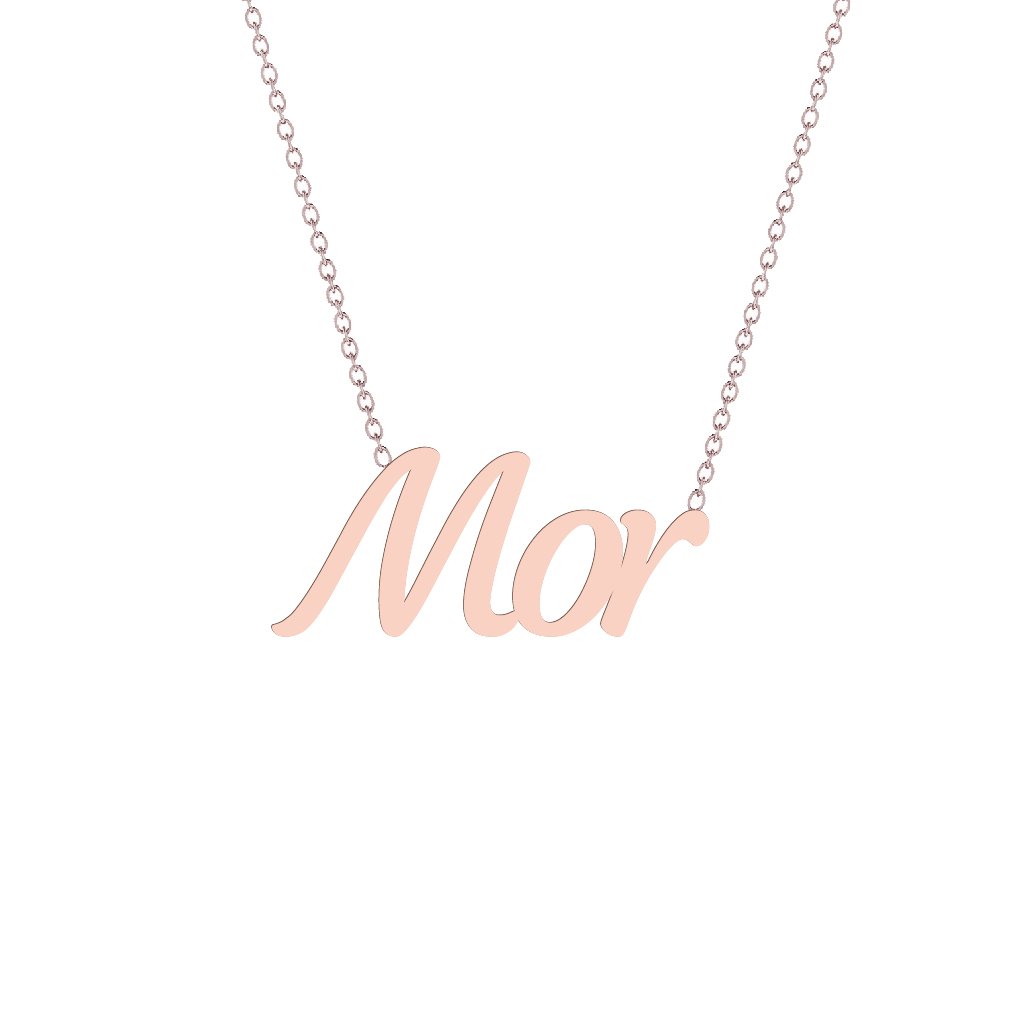 Gold Name Necklace - Mor