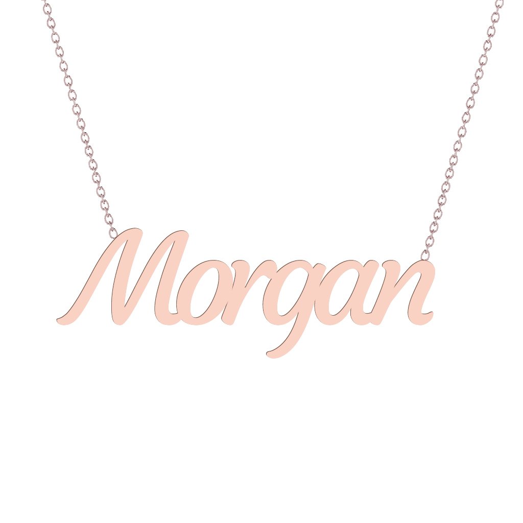 Gold Name Necklace - Morgan