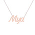 Gold Name Necklace - Mya