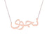Gold Name Necklace - Najwa - نجوى