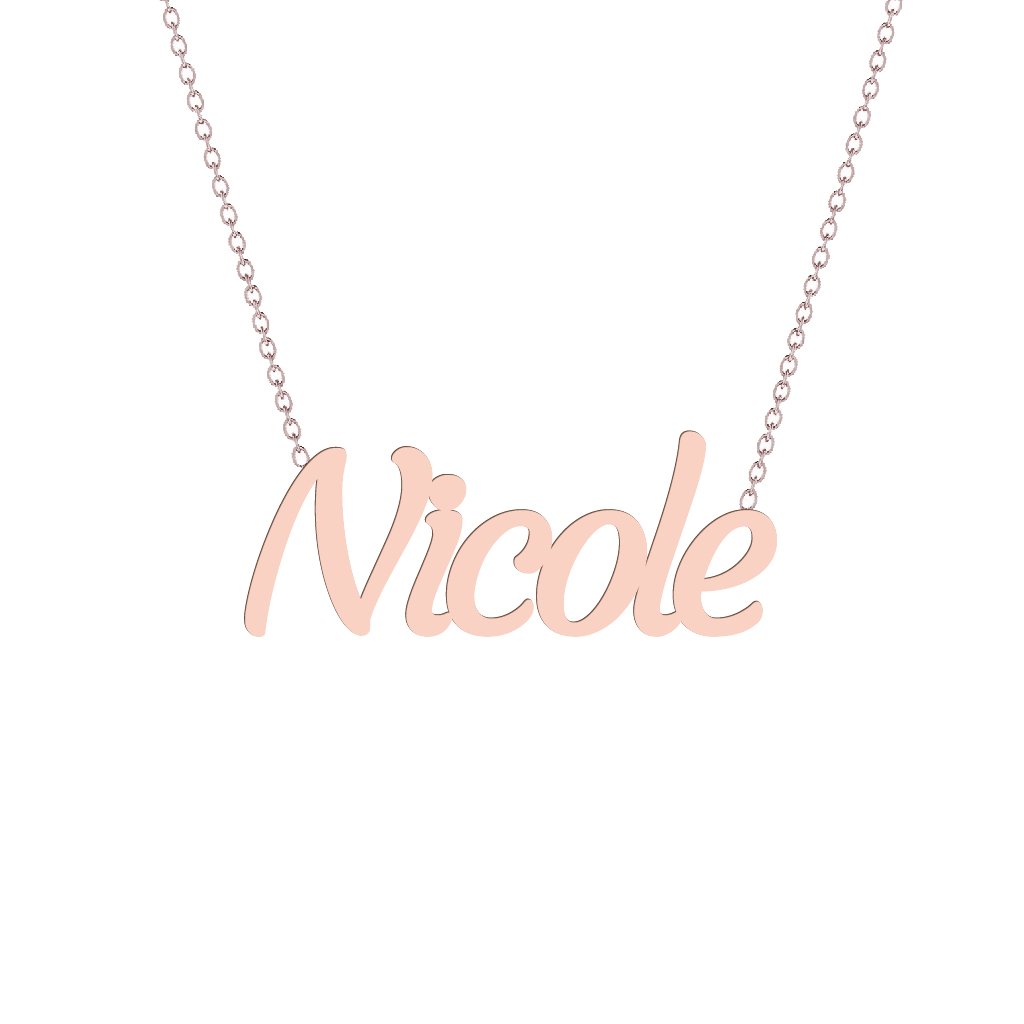 Gold Name Necklace - Nicole