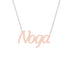 Gold Name Necklace - Noga