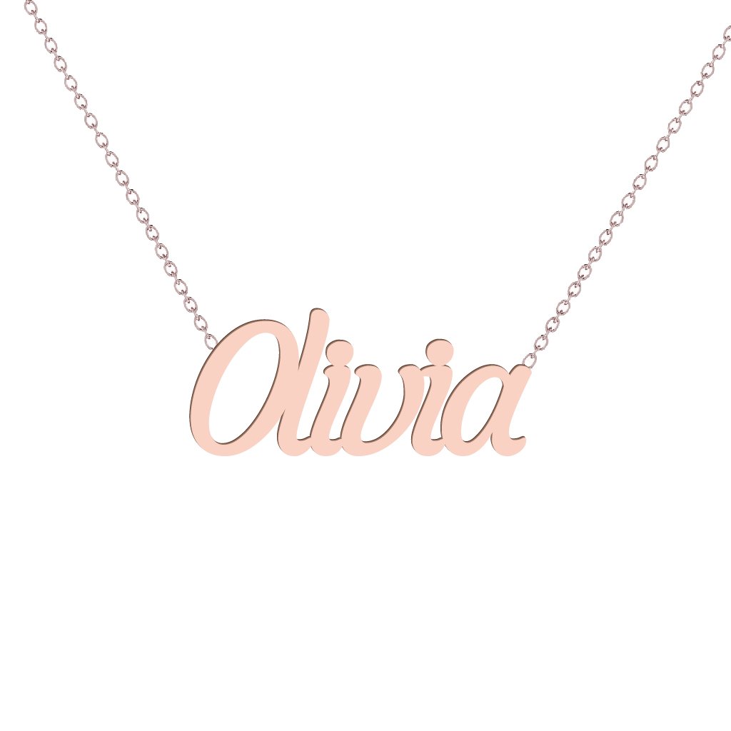 Gold Name Necklace - Olivia