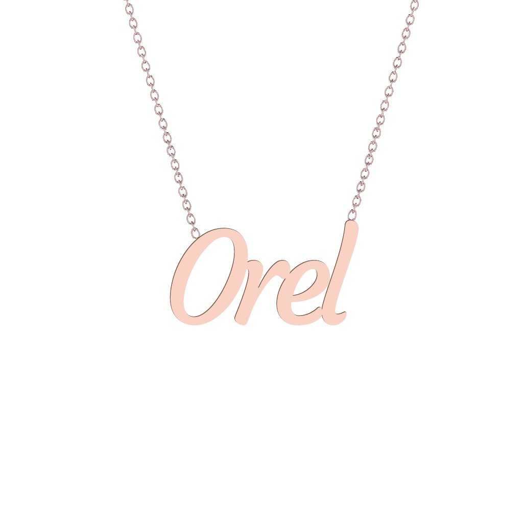 Gold Name Necklace - Orel