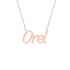 Gold Name Necklace - Orel