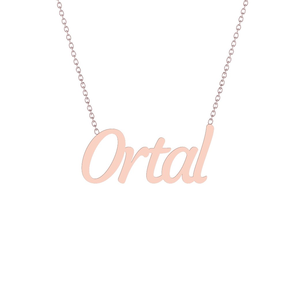 Gold Name Necklace - Ortal