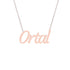 Gold Name Necklace - Ortal