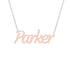 Gold Name Necklace - Parker