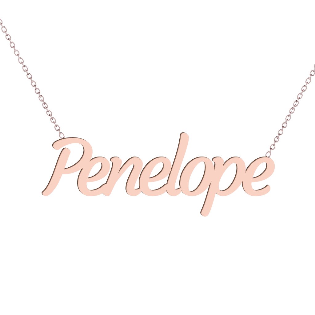 Gold Name Necklace - Penelope