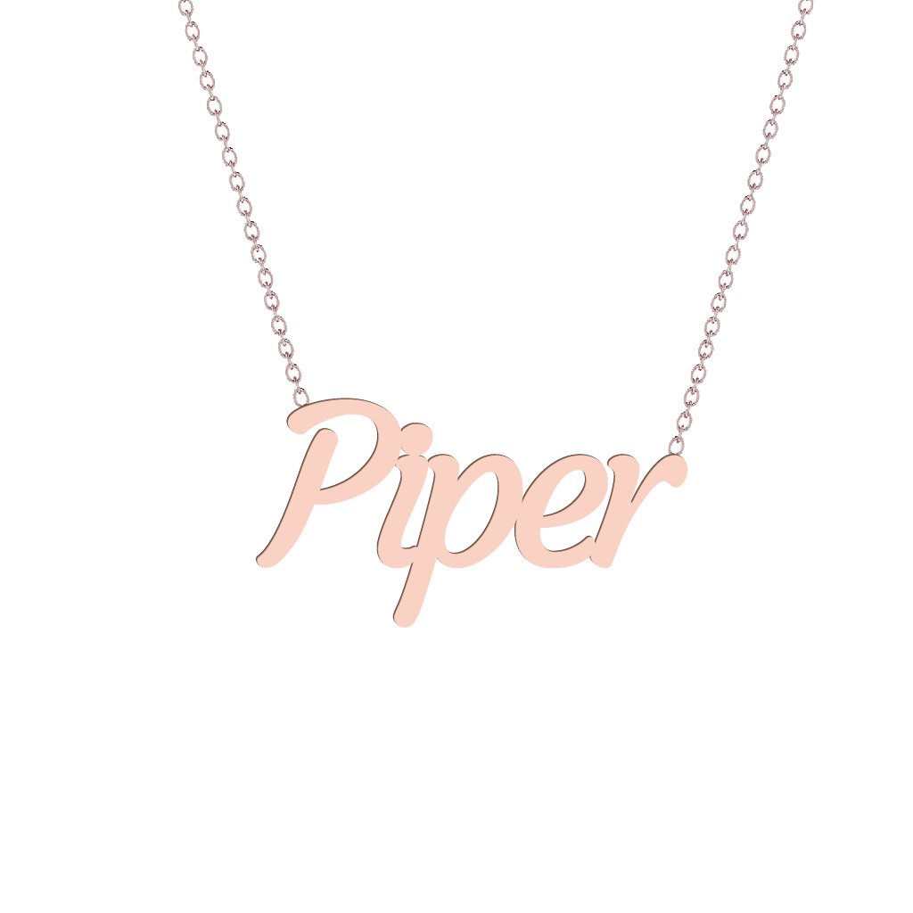 Gold Name Necklace - Piper