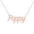 Gold Name Necklace - Poppy