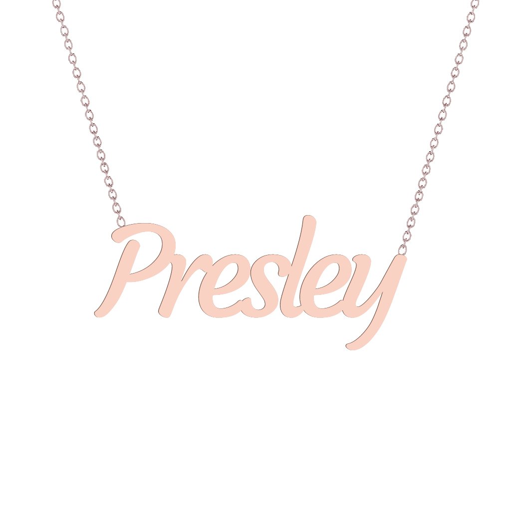 Gold Name Necklace - Presley