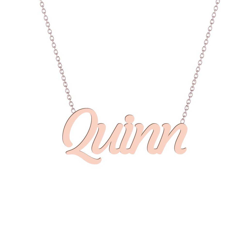 Gold Name Necklace - Quinn