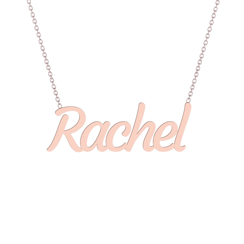 Gold Name Necklace - Rachel