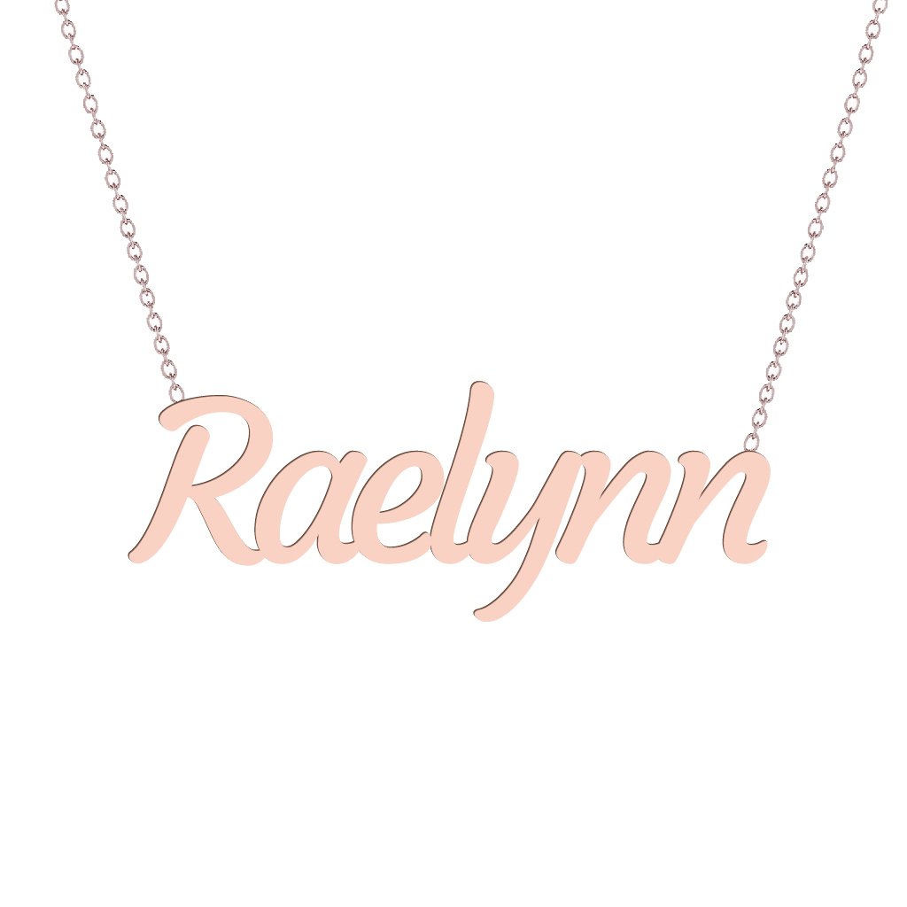 Gold Name Necklace - Raelynn