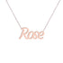 Gold Name Necklace - Rose
