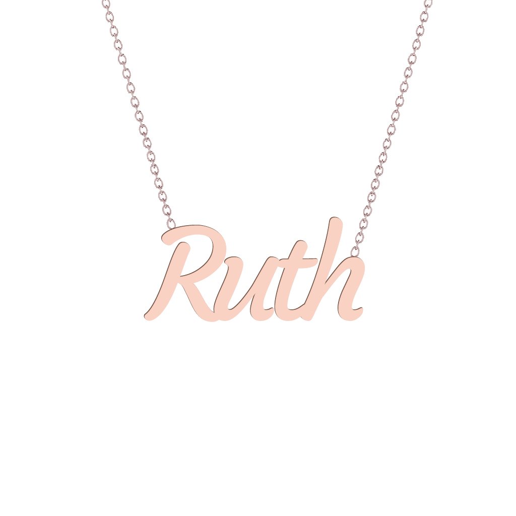 Gold Name Necklace - Ruth