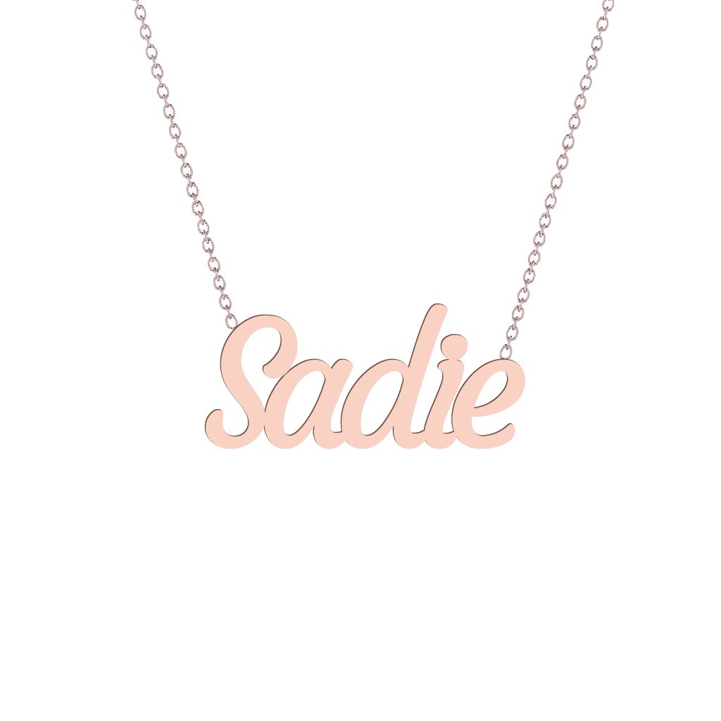 Gold Name Necklace - Sadie
