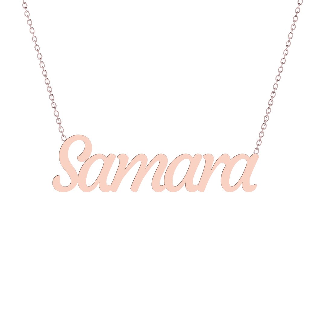 Gold Name Necklace - Samara