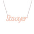 Gold Name Necklace - Sawyer