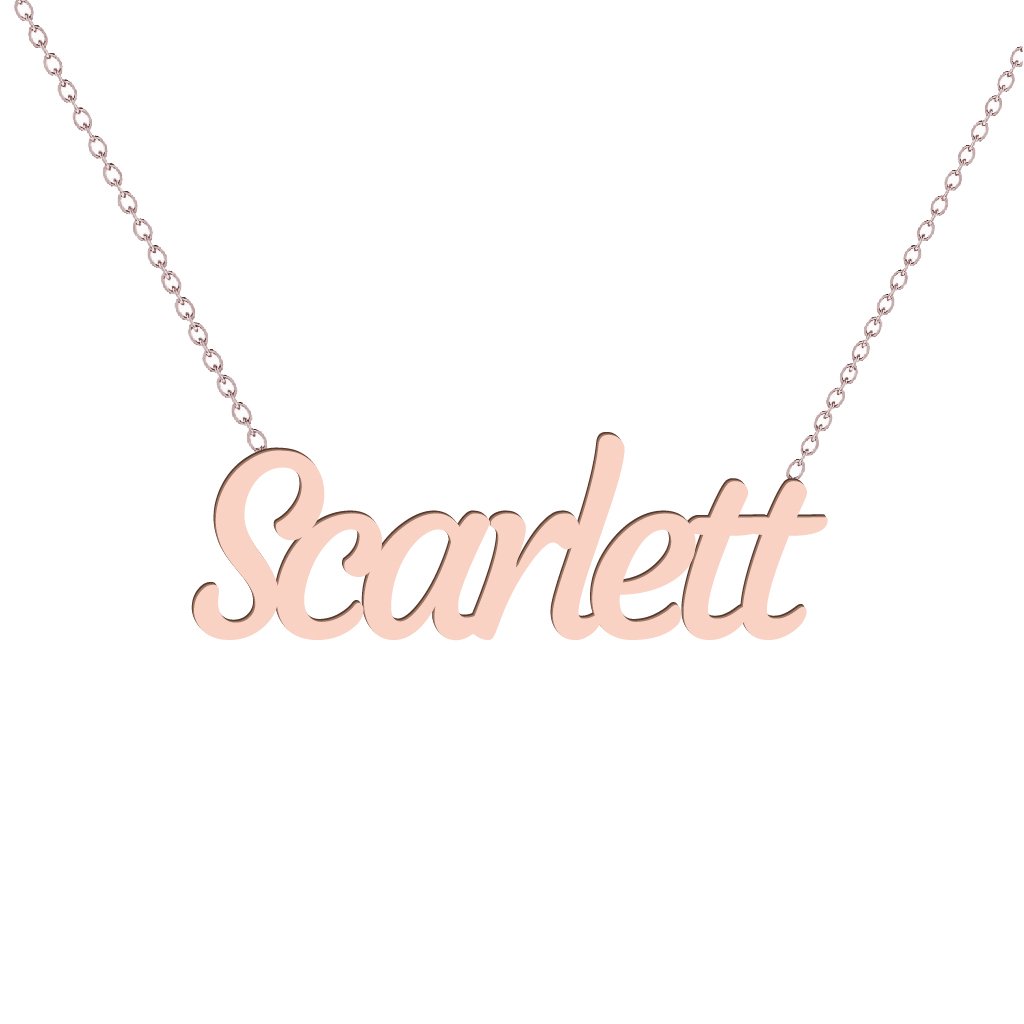 Gold Name Necklace - Scarlett