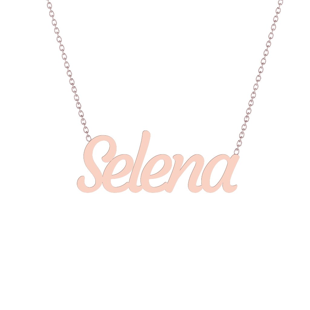 Gold Name Necklace - Selena