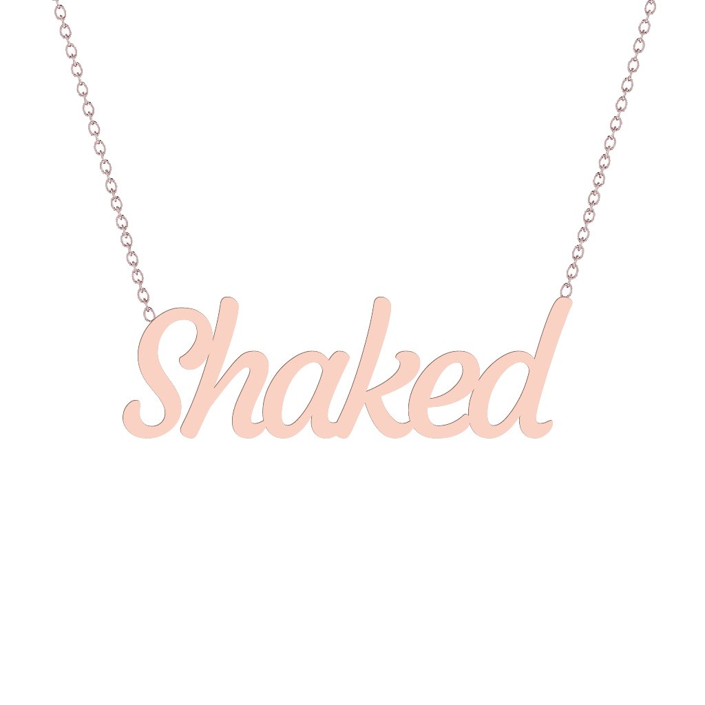 Gold Name Necklace - Shaked