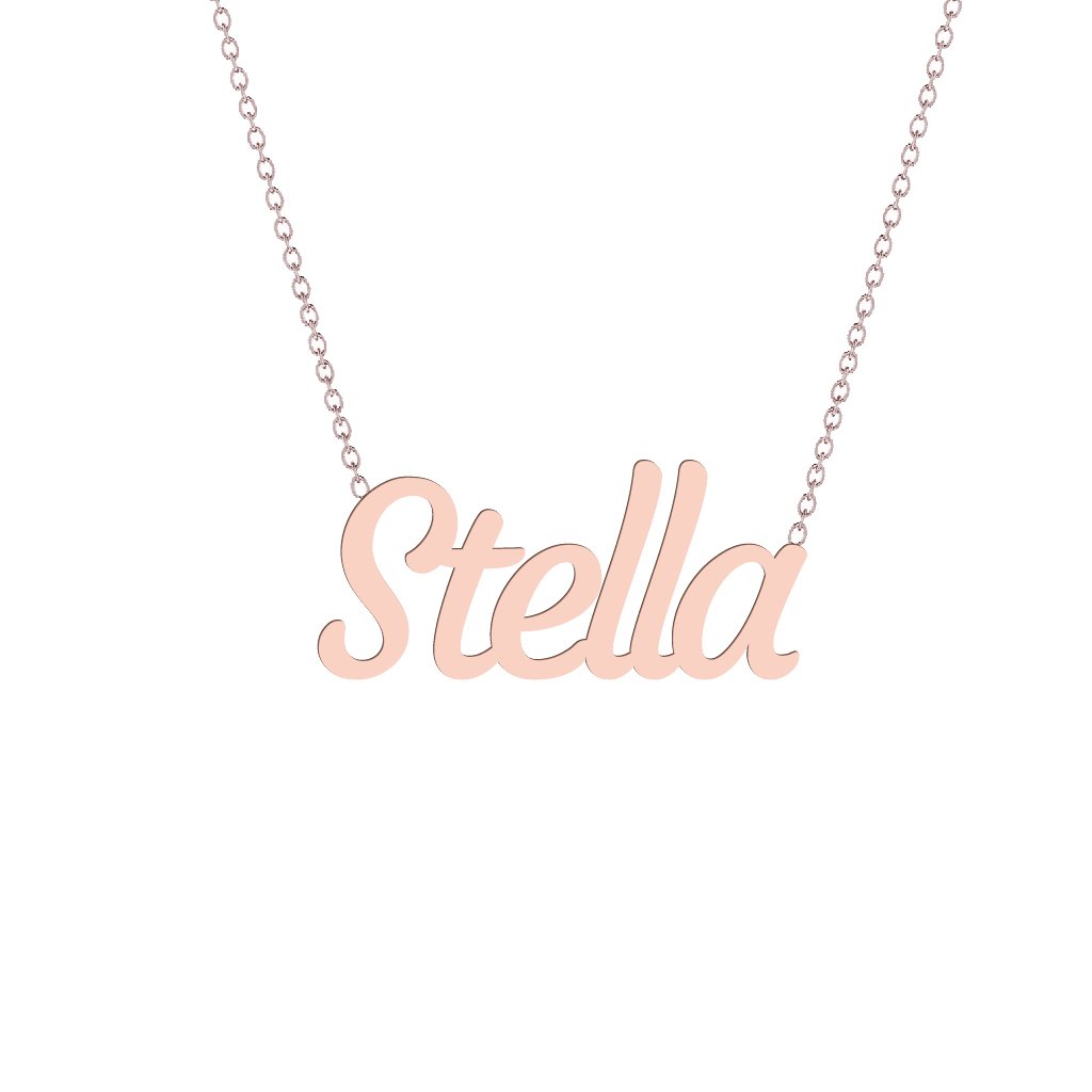 Gold Name Necklace - Stella